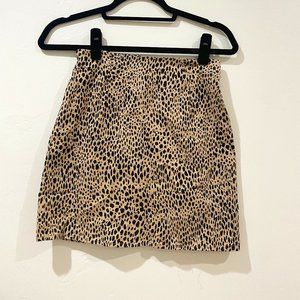 Brandy Melville Animal Print Mini Skirt (best for XS-S)